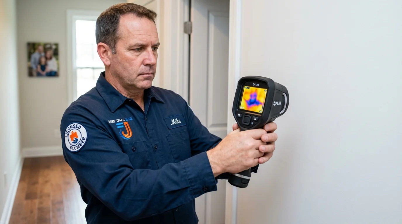 Thermal imaging leak detection by Johns Plumbing LLC in Waynesville